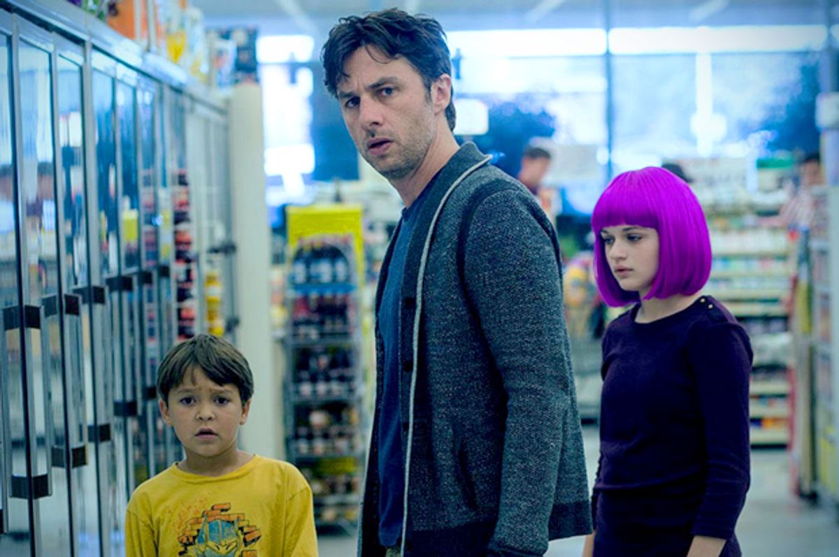 Pierce Gagnon, Zach Braff and Joey King in "Wish I Was Here"     (Focus Features)