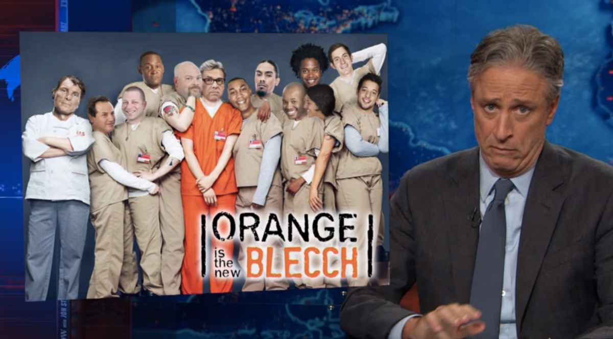  "Orange is the new Blecch"                         (screenshot/The Daily Show)