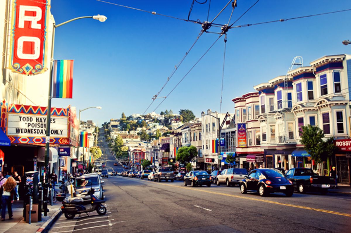 The Castro district of San Francisco        (<a href='http://www.shutterstock.com/gallery-235897p1.html'>Andrey Bayda</a> via <a href='http://www.shutterstock.com/'>Shutterstock</a>)