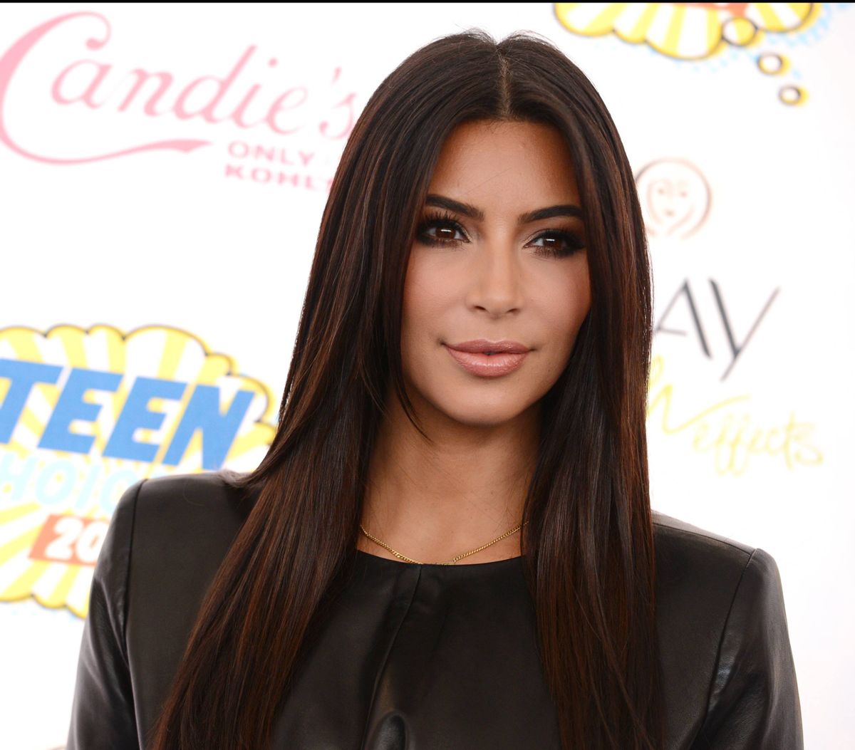 Kim Kardashian arrives at the Teen Choice Awards at the Shrine Auditorium on Sunday, Aug. 10, 2014, in Los Angeles. (Photo by Jordan Strauss/Invision/AP)  (Jordan Strauss/invision/ap)