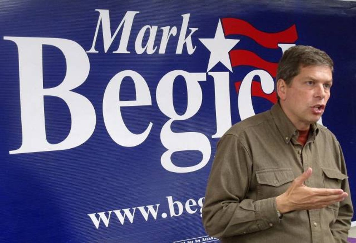 U.S. Sen. Mark Begich, D-Alaska, speaks at an event at his campaign headquarters on Wednesday, Aug. 6, 2014, in Anchorage, Alaska.    (AP)