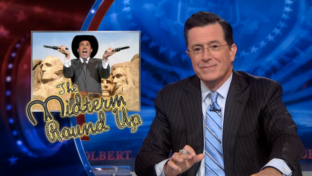 Stephen Colbert's "The Midterm Round Up"             (screenshot/The Colbert Report)