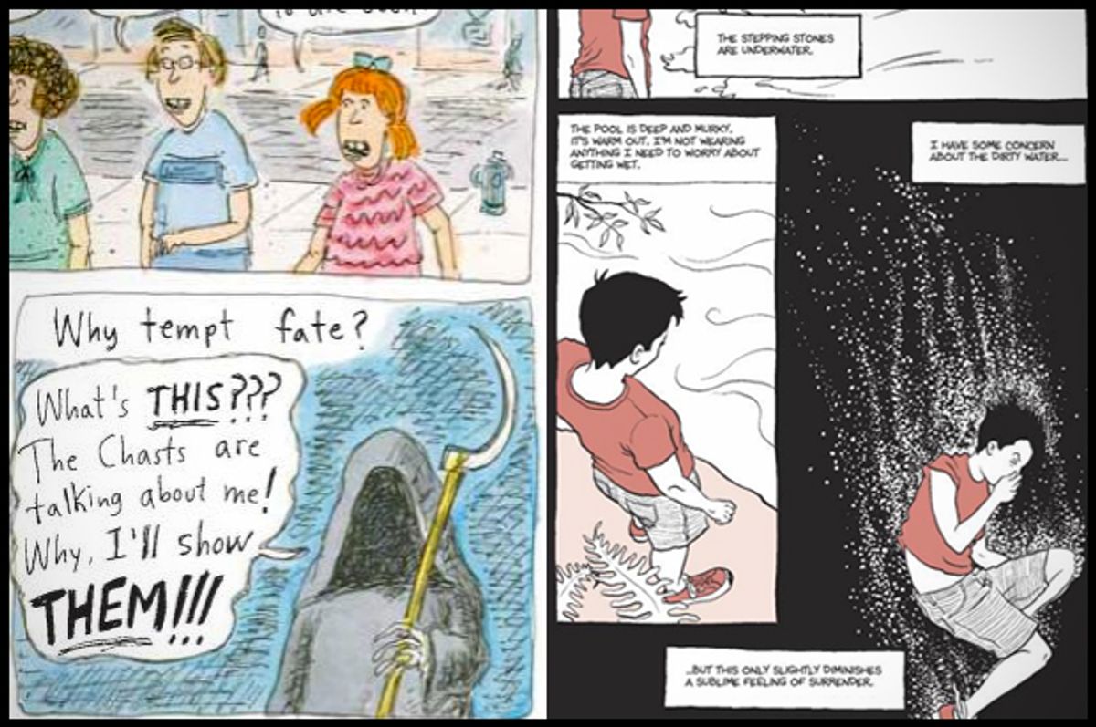 Details from Roz Chast's "Can't We Talk about Something More Pleasant?: A Memoir" and Alison Bechdel's "Are You My Mother?"    (Bloomsbury USA/Mariner Books)