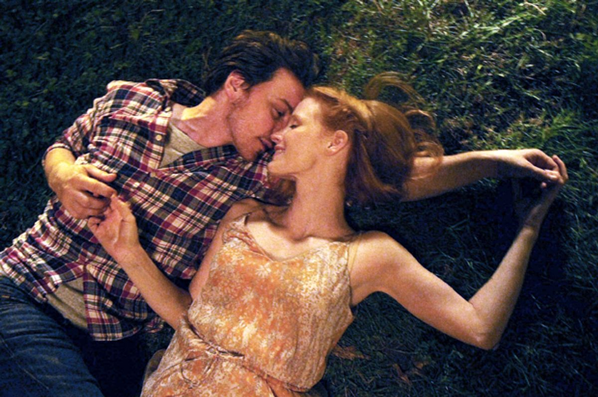 James McAvoy and Jessica Chastain in "The Disappearance of Eleanor Rigby"     (The Weinstein Company)