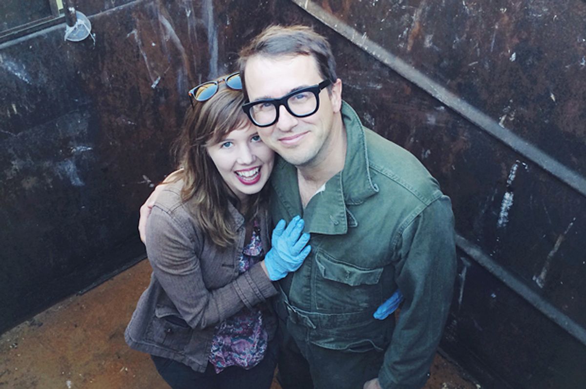 A photo of the author with her boyfriend   
