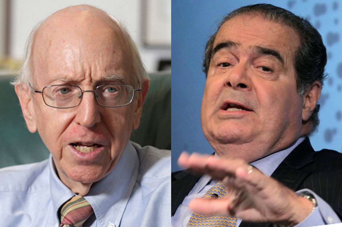Richard Posner, Antonin Scalia           (Reuters/John Gress/Brendan Mcdermid)
