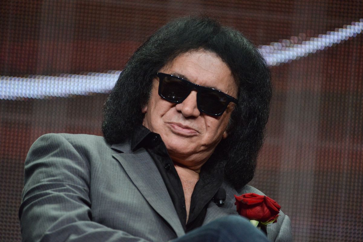 Gene Simmons speaks onstage during the "4th and Loud"  portion of the AMC 2014 Summer TCA on Friday, July 11, 2014, in Beverly Hills, Calif. (Photo by Richard Shotwell/Invision/AP)     (Richard Shotwell/invision/ap)