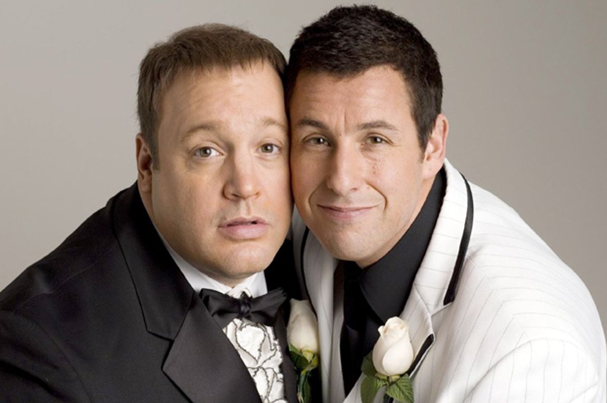 Kevin James and Adam Sandler in "I Now Pronounce You Chuck and Larry"    
