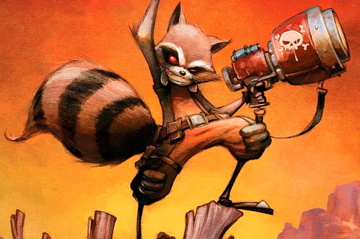 Cover art of "Rocket Raccoon #1"        (Marvel Comics)