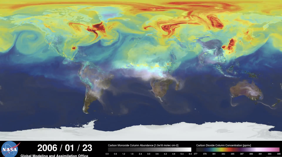 Watch a beautiful 3-minute visualization of a year of the Earth's carbon  cycle 