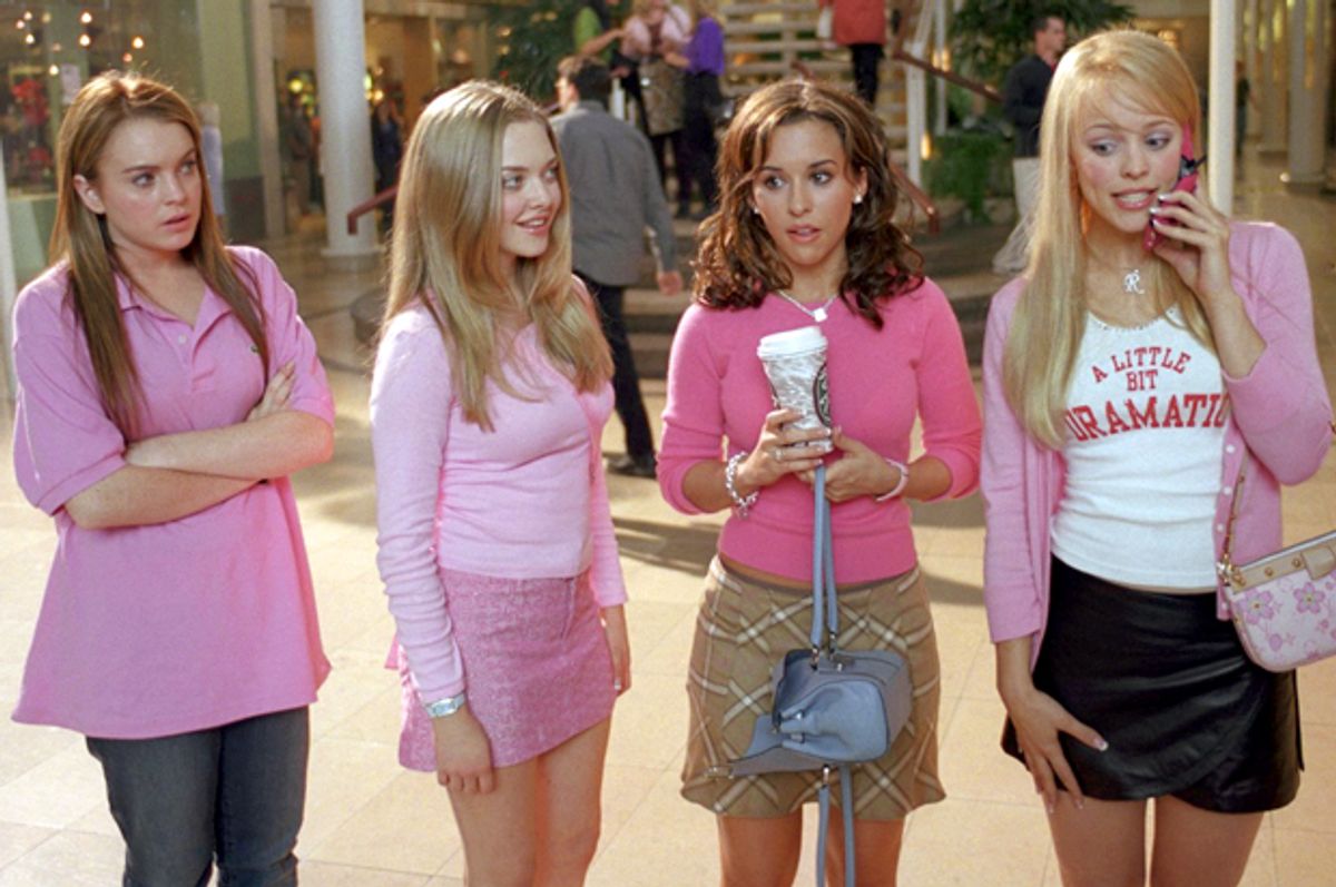 Lindsay Lohan, Amanda Seyfried, Lacey Chabert and Rachel McAdams in "Mean Girls"         