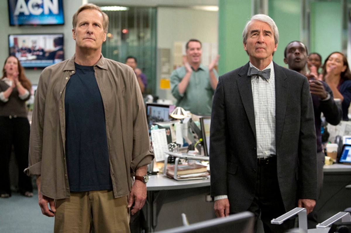 Jeff Daniels and Sam Waterston in "The Newsroom"      (HBO)