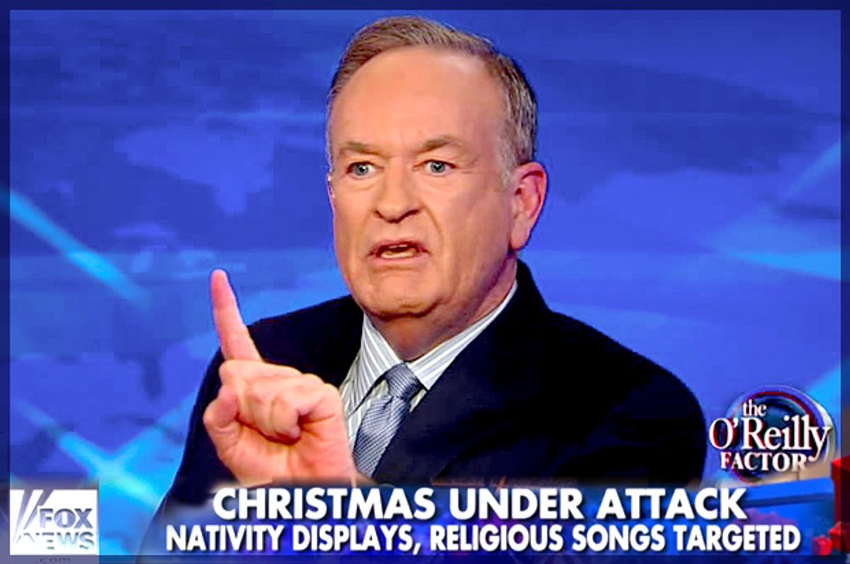 Bill O'Reilly       (Fox News/Screen montage by Salon)