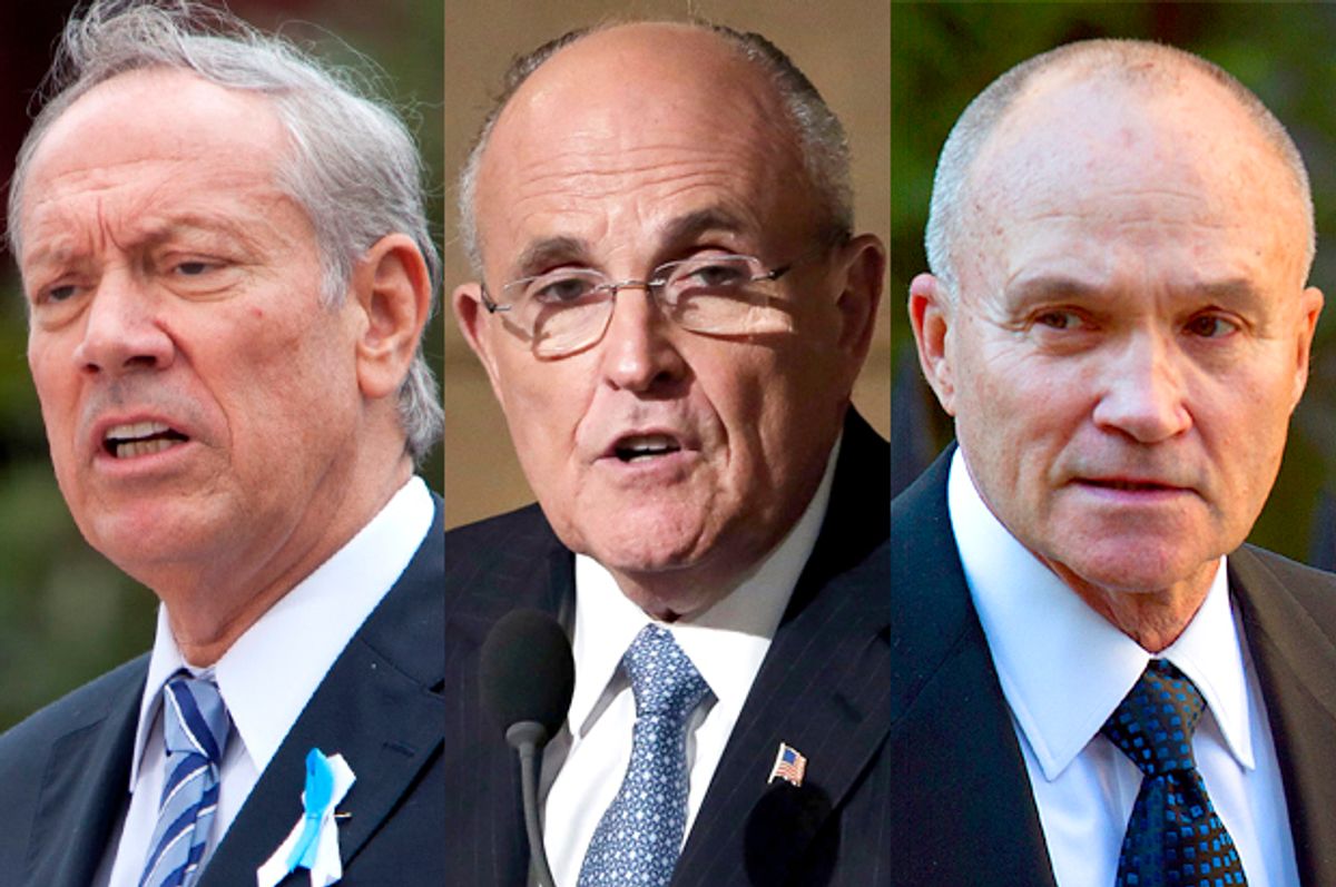 George Pataki, Rudy Giuliani, Ray Kelly        (Reuters/Allan Tannenbaum/Richard Drew/Carlo Allegri)