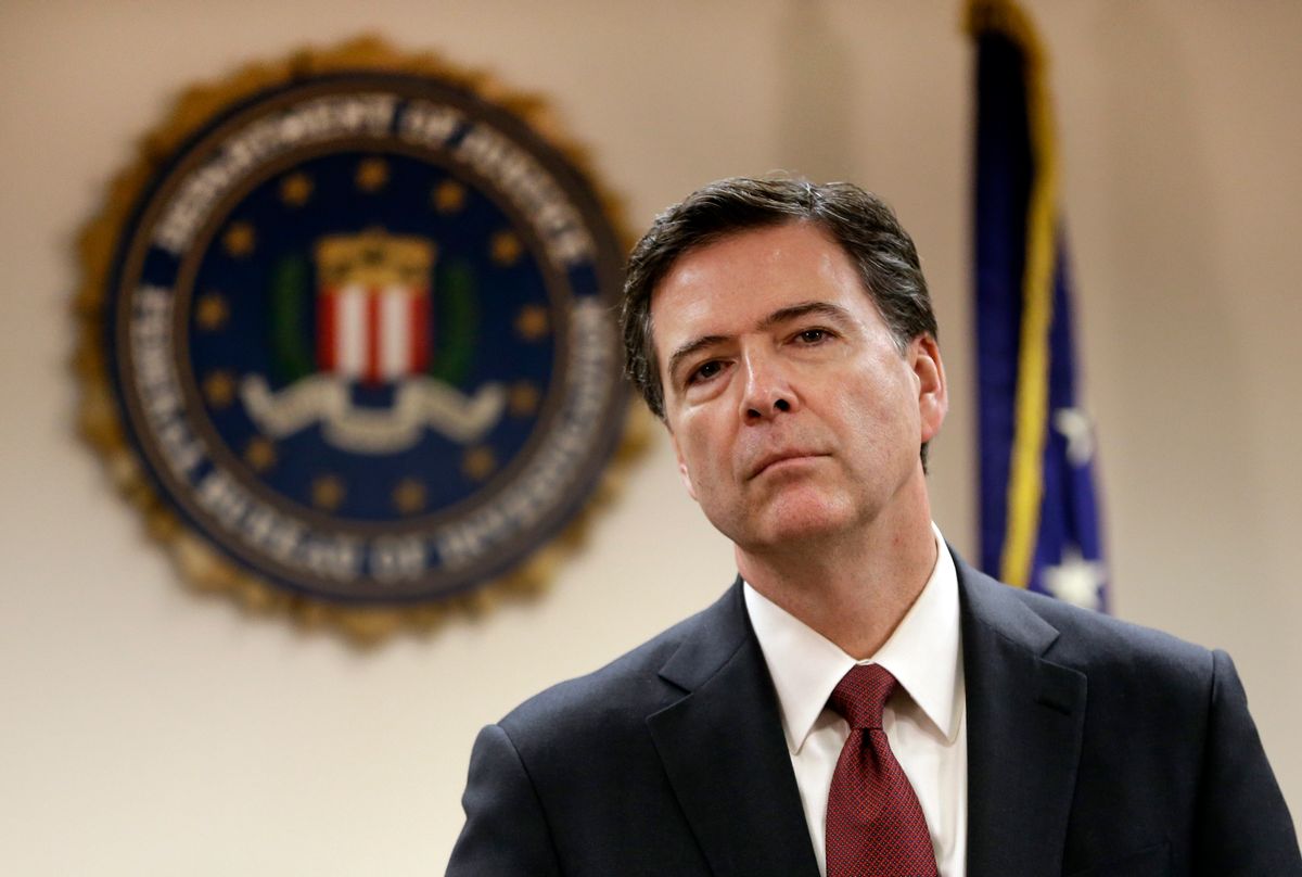 FILE - In this Feb. 27, 2014 file photo, Federal Bureau of Investigation Director James B. Comey listens to a question from a reporter during a media conference in San Francisco. The FBI director revealed new details Wednesday, Jan. 7, 2015, about the stunning cyberattack against Sony Pictures Entertainment Inc., part of the Obama administration's effort to challenge persistent skepticism about whether North Korea's government was responsible for the brazen hacking. Speaking at the International Conference on Cyber Security at Fordham University, FBI Director Comey revealed that the hackers "got sloppy" and mistakenly sent messages directly that could be traced to IP addresses used exclusively by North Korea. (AP Photo/Ben Margot, File)  (AP)