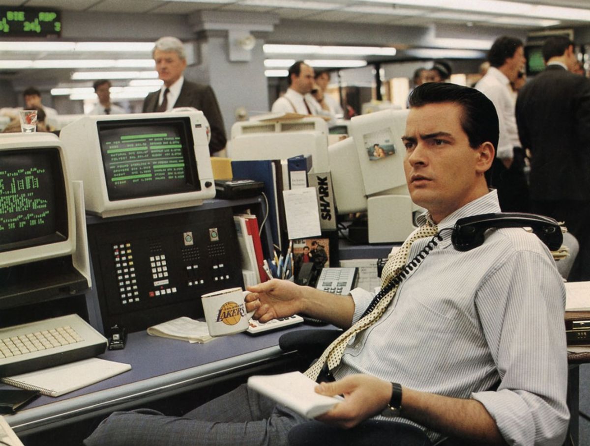 Charlie Sheen in "Wall Street" 