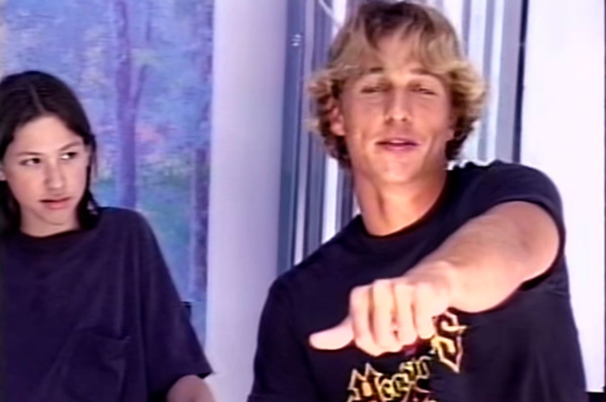 Matthew McConaughey auditioning for "Dazed and Confused"      (YouTube/The Criterion Collection)