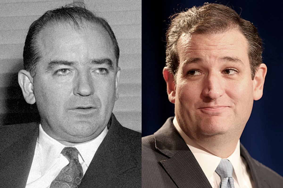Joseph McCarthy, Ted Cruz             (AP/Bill Allen/Reuters/Joe Mitchell)