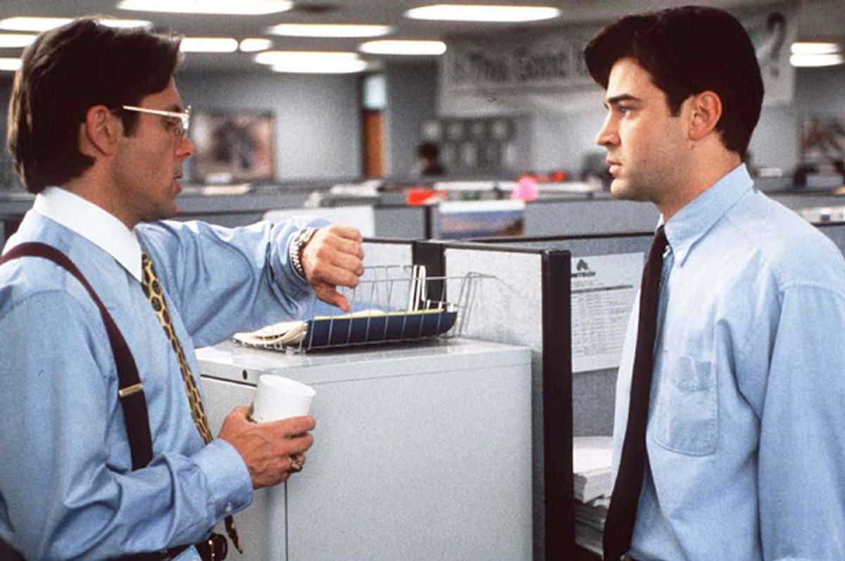Gary Cole and Ron Livingston in "Office Space"       (Twentieth Century Fox)