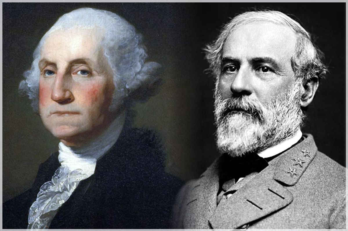 George Washington, Robert E. Lee     (Wikimedia)