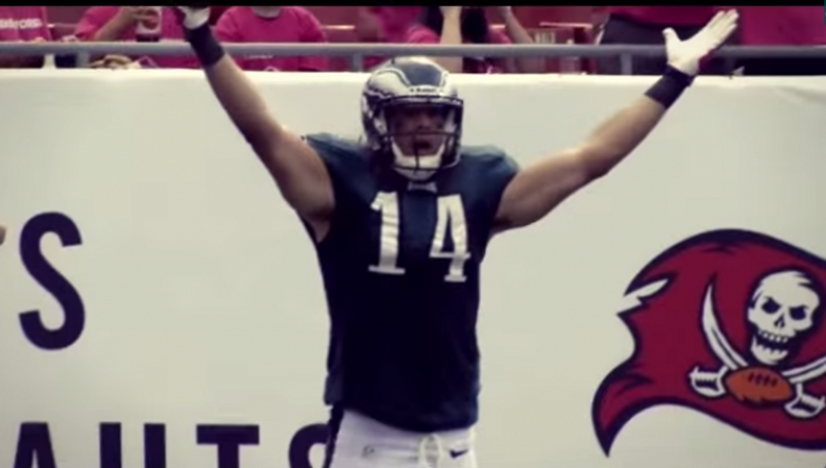  Eagles wide receiver Riley Cooper     (YouTube screenshot)