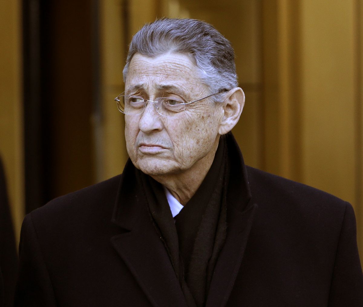 FILE- In this Jan. 22, 2015 file photo, New York State Assembly Speaker Sheldon Silver leaves a federal courthouse in New York. (AP Photo/) (AP/Seth Wenig, File)