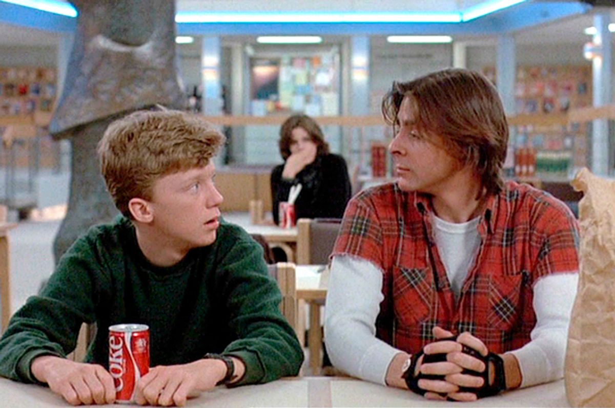 Anthony Michael Hall, Ally Sheedy and Judd Nelson in "The Breakfast Club"        (Universal Pictures)