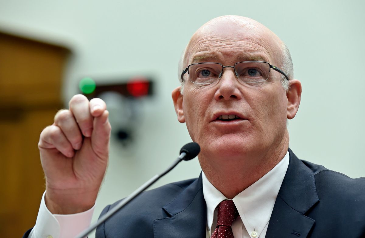 FILE - In this Nov. 19, 2014 file photo, then-acting Secret Service Director Joseph Clancy testifies on Capitol Hill in Washington. US officials say President Barack Obama has picked  Clancy as agency's director.  (AP Photo/Susan Walsh, File) (AP)