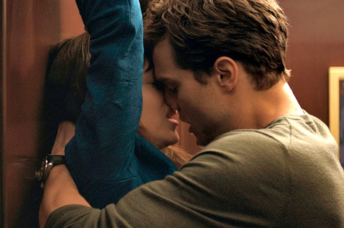 Dakota Johnson and Jamie Dornan in "Fifty Shades of Grey"        (Universal Pictures)