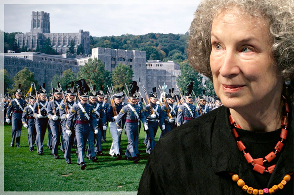 Margaret Atwood     (AP/Daniel Ochoa De Olza/<a href='http://www.shutterstock.com/gallery-978674p1.html'>American Spirit</a> via <a href='http://www.shutterstock.com/'>Shutterstock</a>/Photo montage by Salon)
