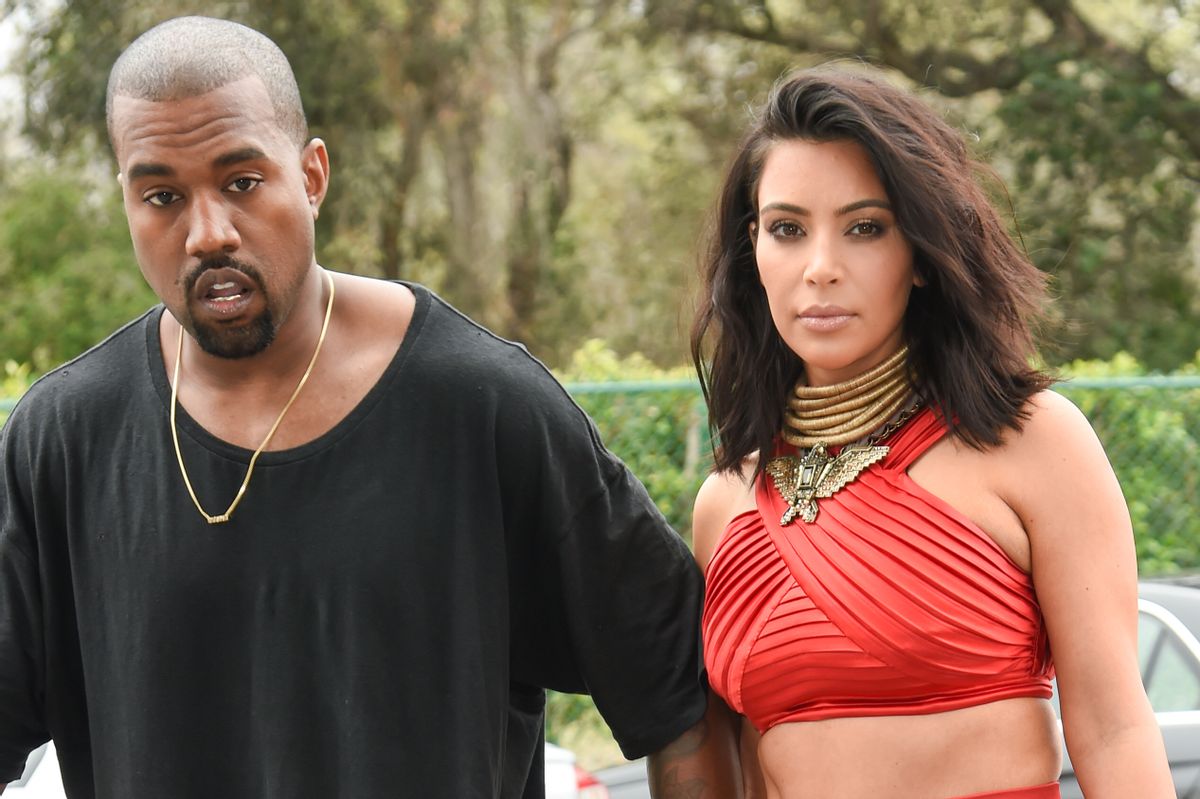 Kanye West, Kim Kardashian (AP/Rob Latour)