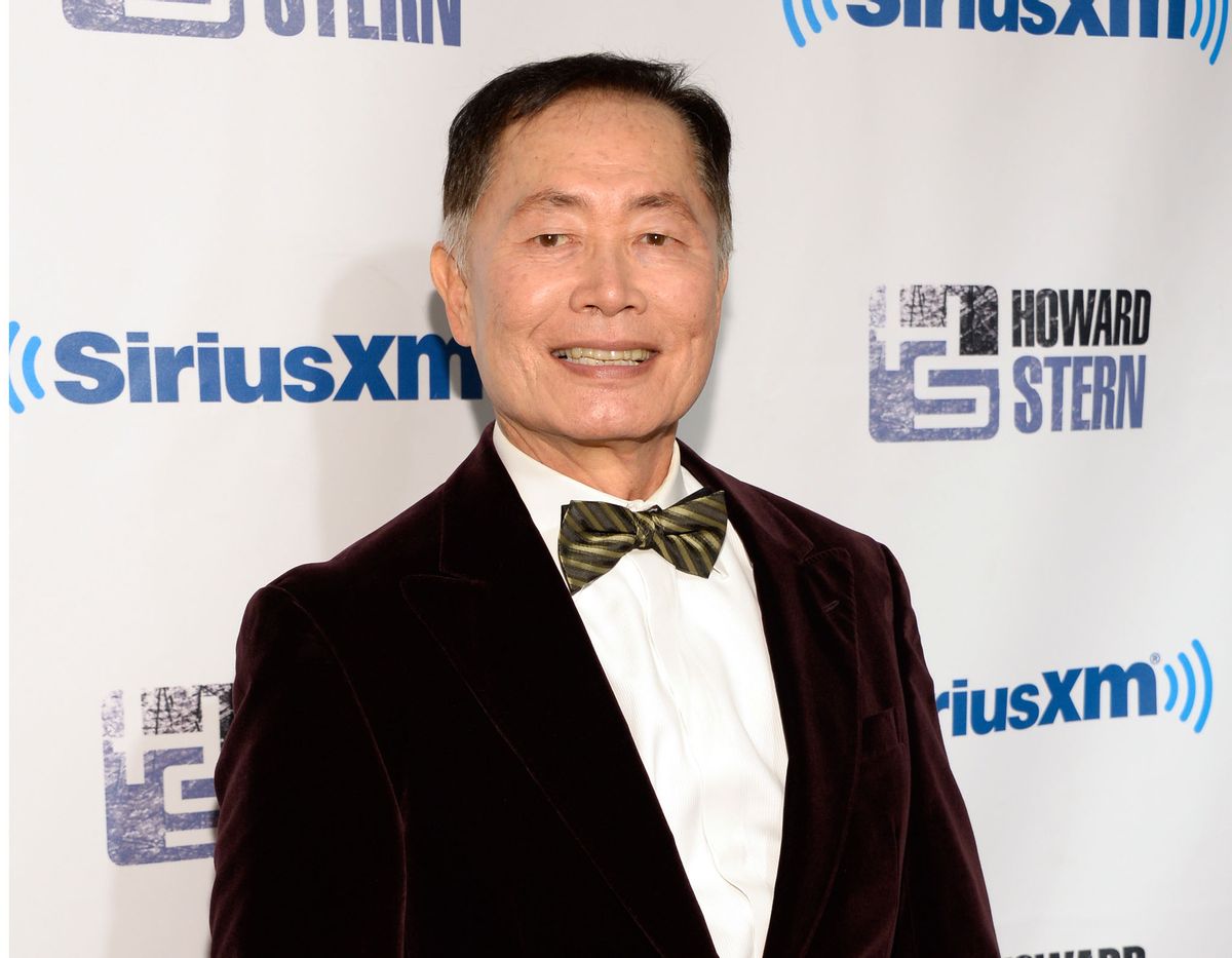 FILE - In this Jan. 31, 2014 file photo, actor George Takei attends "Howard Stern's Birthday Bash" in New York. Takei is boldly going to Broadway _ the "Star Trek" stars personal and heartfelt show about Japanese-Americans behind bars during World War II has found a spot on the Great White Way this fall. Takei is boldly going to Broadway _ the "Star Trek" stars personal and heartfelt show about Japanese-Americans behind bars during World War II has found a spot on the Great White Way this fall. (Photo by Evan Agostini/Invision/AP, File)  (Evan Agostini/invision/ap)