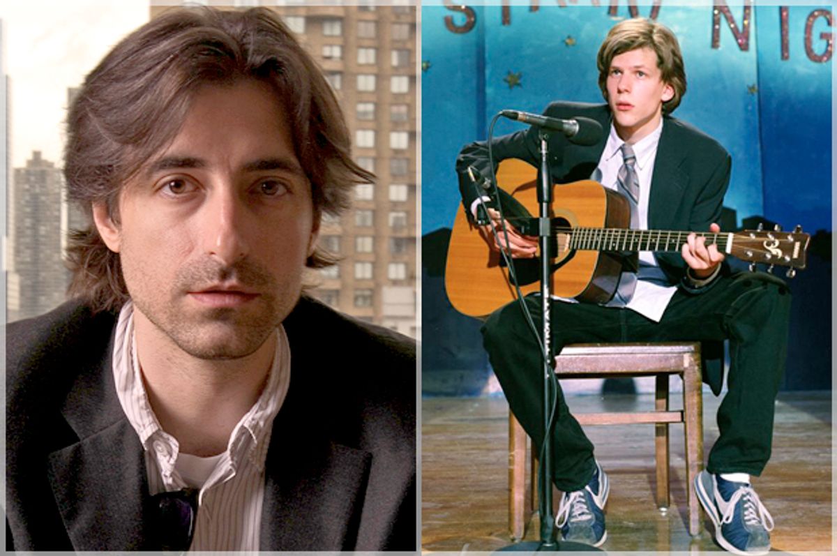 Noah Baumbach in 2005; Jesse Eisenberg in "The Squid and the Whale"    (AP/Jim Cooper)