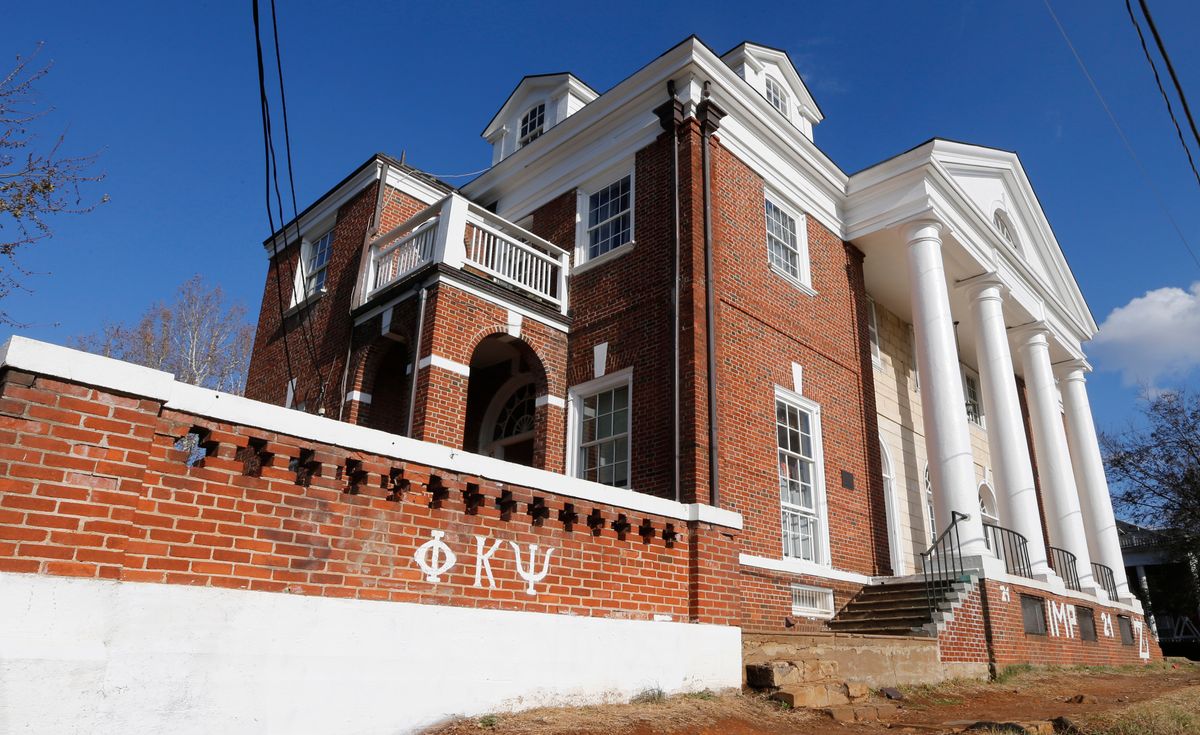 Phi Kappa Psi fraternity house at the University of Virginia in Charlottesville, Va.   (AP/Steve Helber)