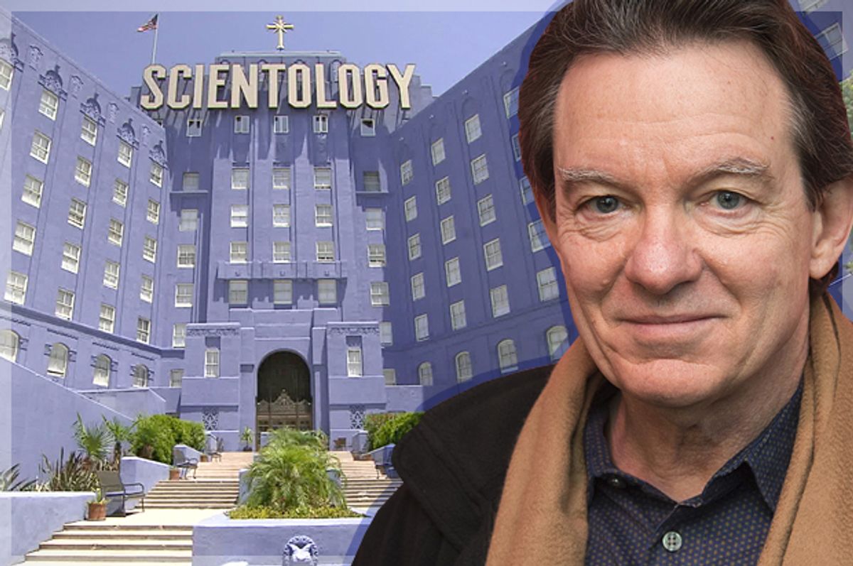 Lawrence Wright; still from "Going Clear: Scientology and the Prison of Belief"         (AP/Arthur Mola/HBO/Photo montage by Salon)