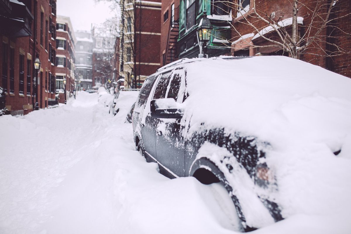 Boston Massachusetts during winter storm Juno on January 27th, 2015.    (Svitlana Grygorenko/Shutterstock)