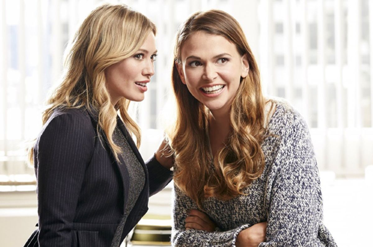 Hillary Duff and Sutton Foster in "Younger"       (TVLand)