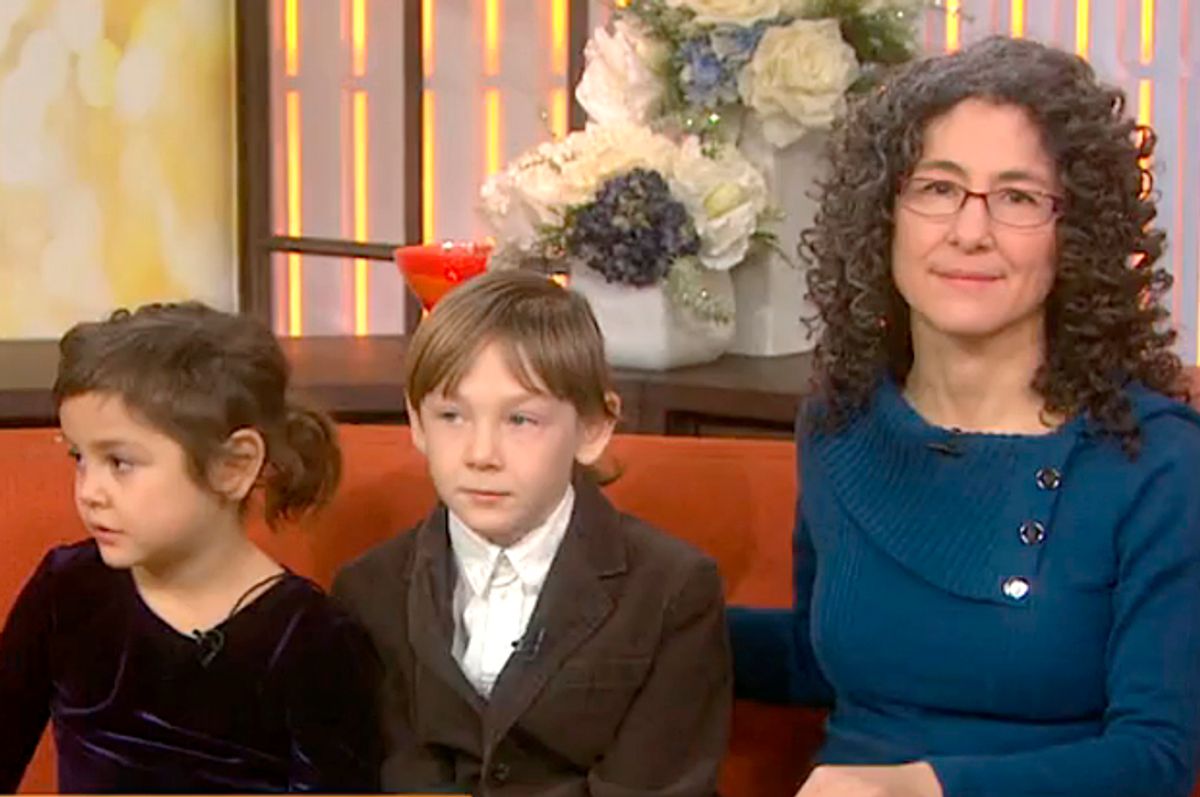 Danielle Meitiv, with her children Dvora and Rafi      (Today Show)