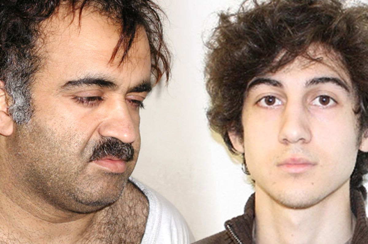 Khalid Sheikh Mohammed, Dzhokhar Tsarnaev      (Reuters/AP)