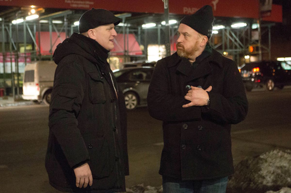 Michael Rapaport and Louis C.K. in "Louie"        (FX/KC Bailey)