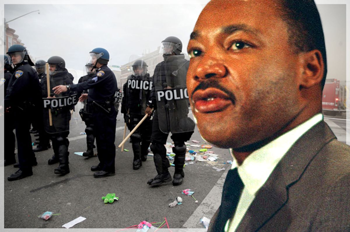 Martin Luther King Jr.        (AP/Chick Harrity/Patrick Semansky/Photo montage by Salon)