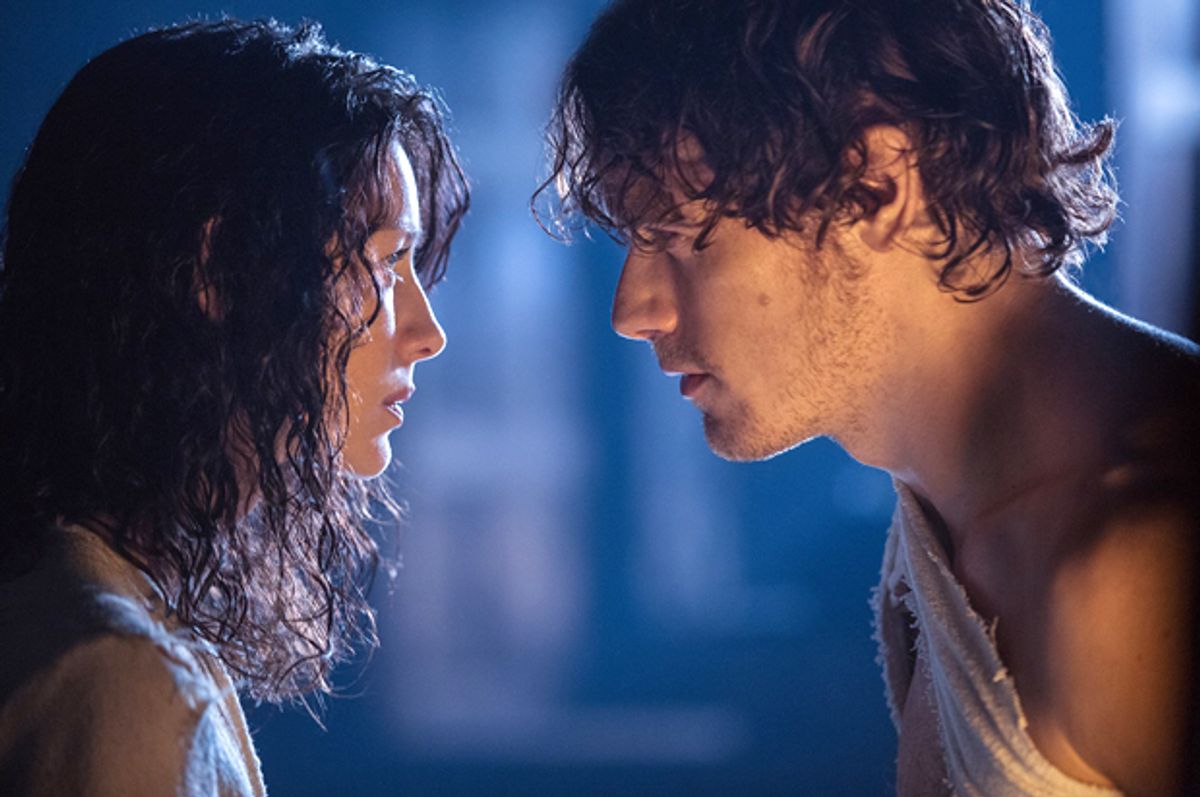 Caitriona Balfe and Sam Heughan in "Outlander"     (Sony Pictures Television Inc.)