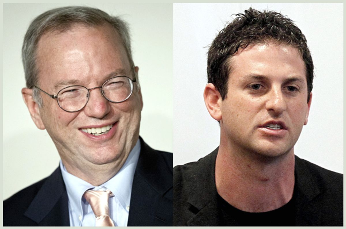 Eric Schmidt, Jared Cohen       (AP/Daniel Ochoa de Olza/Peter Morrison)