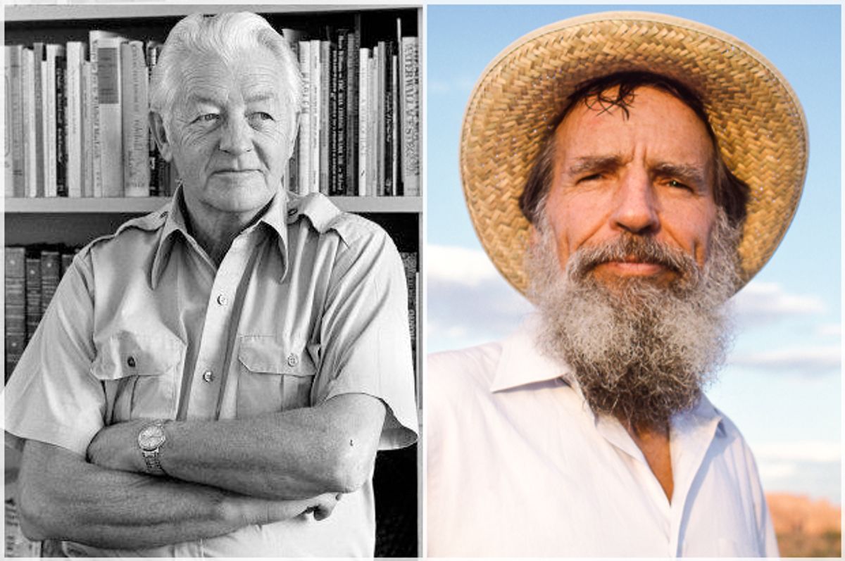Wallace Stegner, Edward Abbey    (Chuck Painter/Stanford News Service; Susan Lapides)