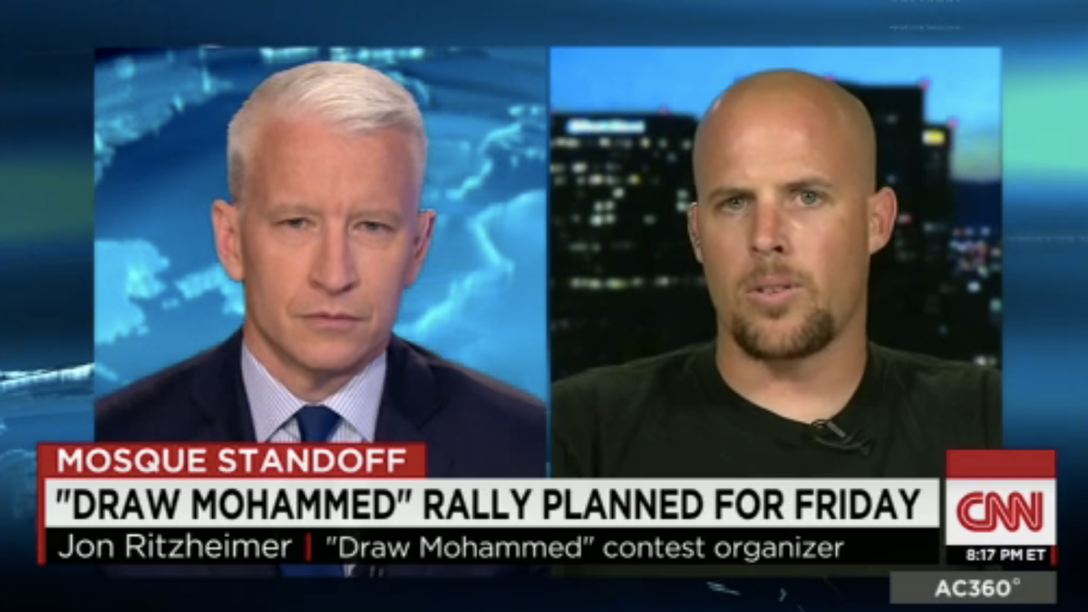 Anderson Cooper and Jon Ritzheimer      (CNN)