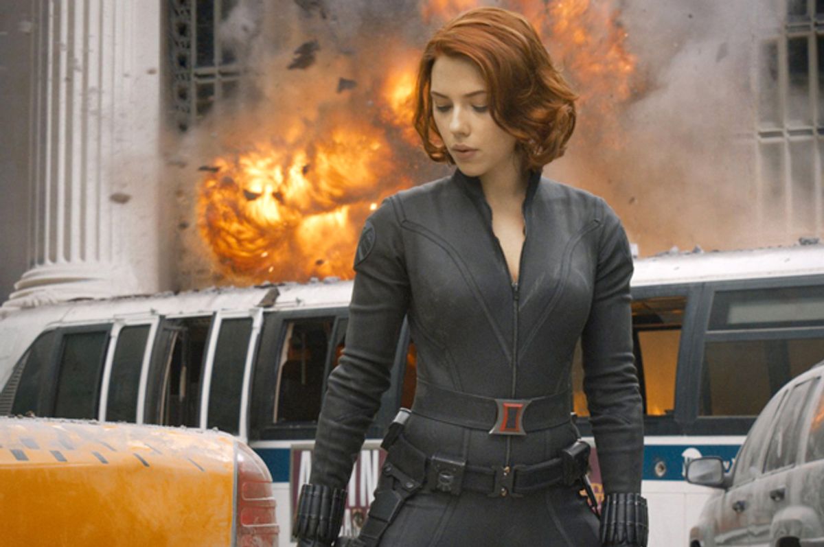Scarlett Johansson as Black Widow in "The Avengers"      (Marvel)