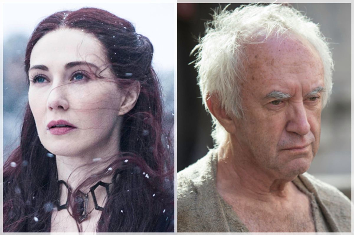 Carice van Houten; Jonathan Pryce in "Game of Thrones"         (HBO)