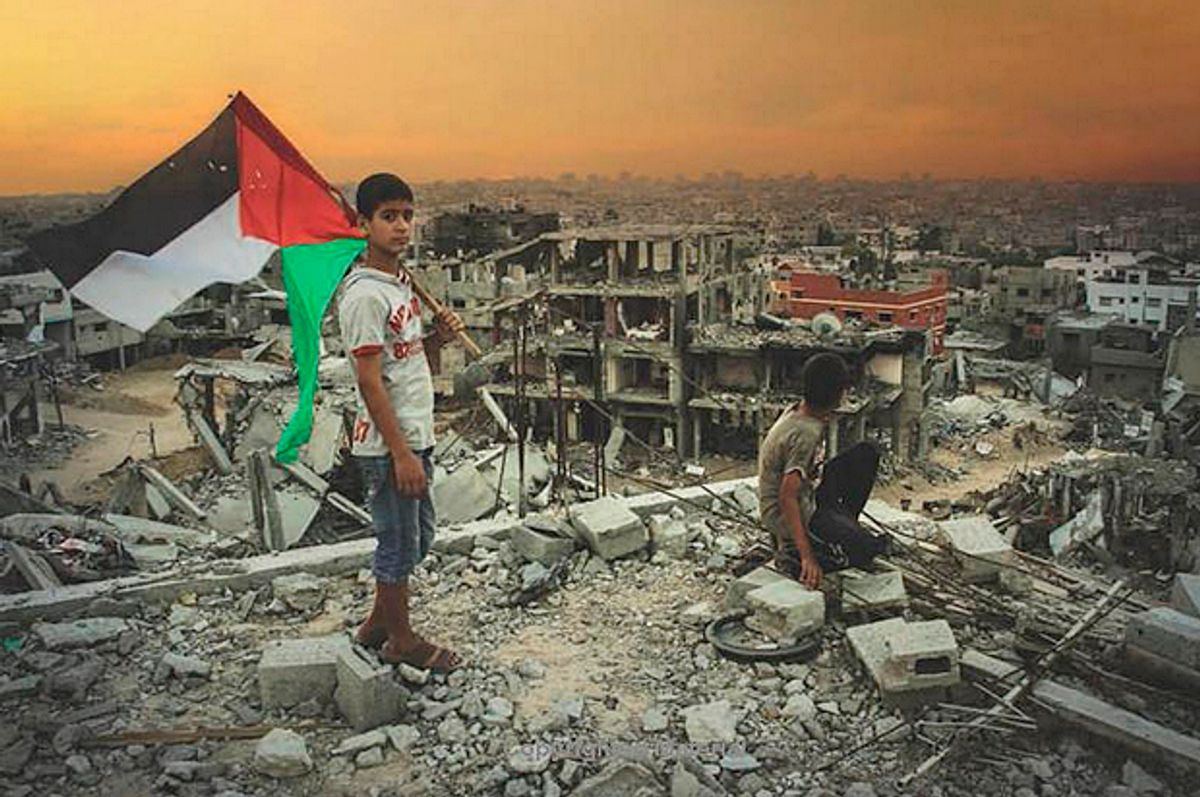 Cover detail from the book "The 51 Day War: Ruin and Resistance in Gaza"        (Nation Books)