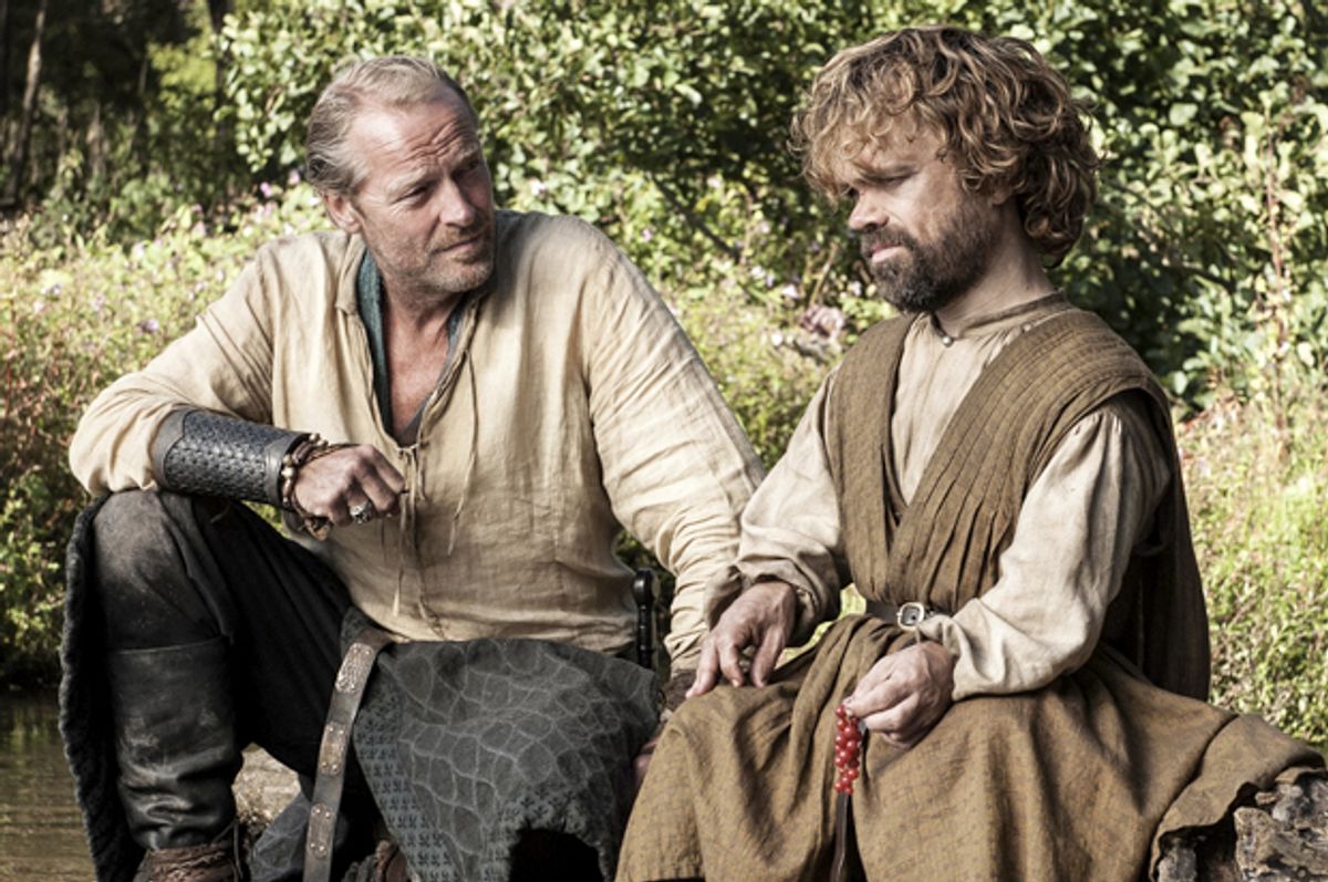 Iain Glen and Peter Dinklage in "Game of Thrones"           (HBO/Helen Sloan)