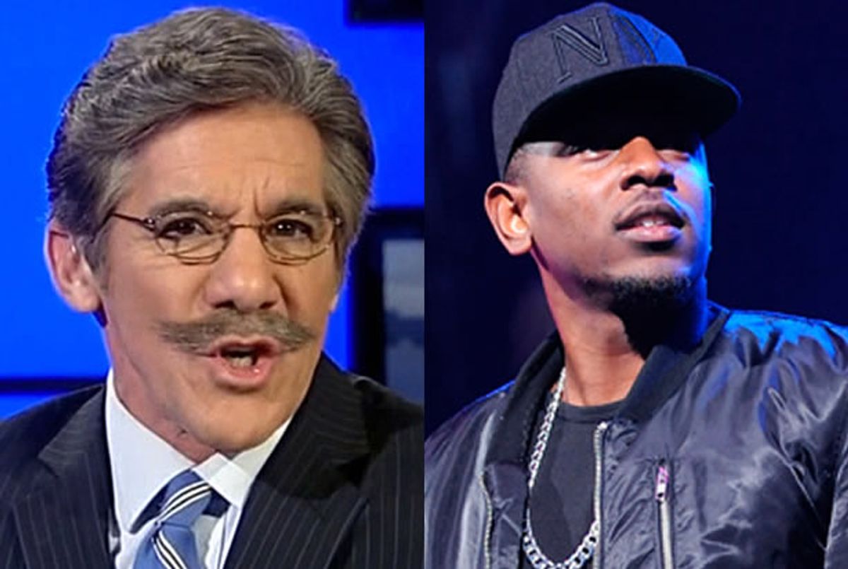  Geraldo Rivera, Kendrick Lamar (Fox News, AP/Brad Barket)  